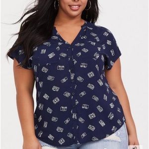 Torrid Challis Dolman (Camara ) Pullover Top Sz 0 (M/L 12)